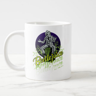 Beetlejuice | Sitting on a Tombstone Large Coffee Mug