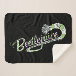 Beetlejuice Turn on the Juice Sherpa Blanket