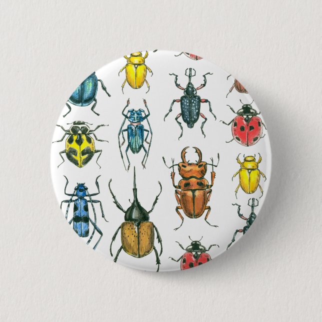 Beetles 2 Inch Round Button (Front)