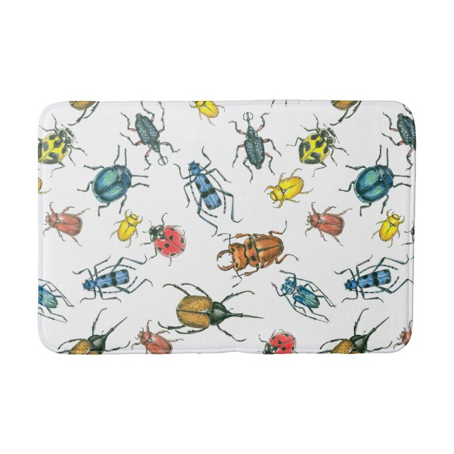 Beetles Bath Mat (Front)