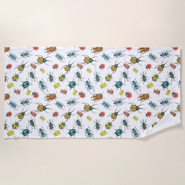Beetles Beach Towel (Front)