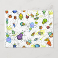 Beetles Bugs Insects Crawling Leaves Twigs