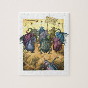 Beetles Celebrating Midsummer Jigsaw Puzzle