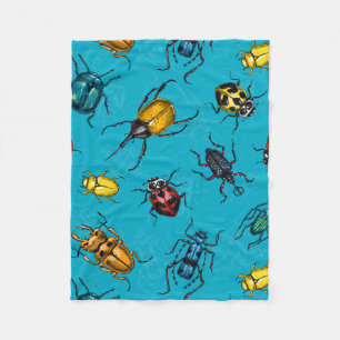 Beetles Fleece Blanket