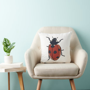Beetles Insect Ladybug Beetles Throw Pillow
