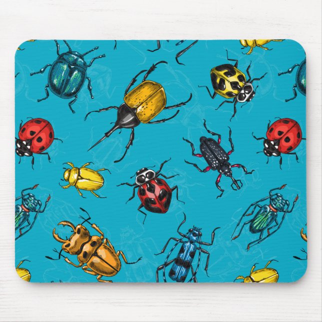 Beetles Mouse Pad (Front)