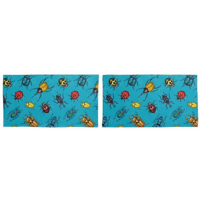 Beetles Pillowcase (Front-Set)