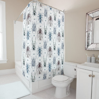 Beetles rideau de douche multicolore Aquarelle