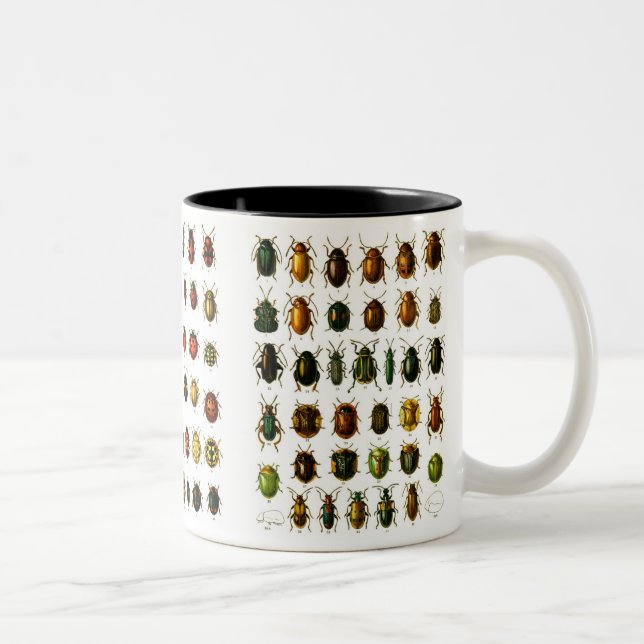 Beetles Two-Tone Coffee Mug (Right)