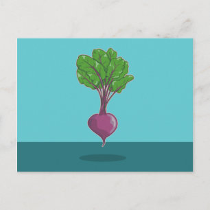Beetroot beet plant postcard