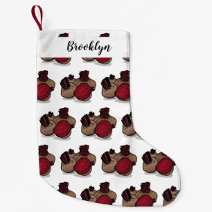 Beetroot cartoon illustration small christmas stocking
