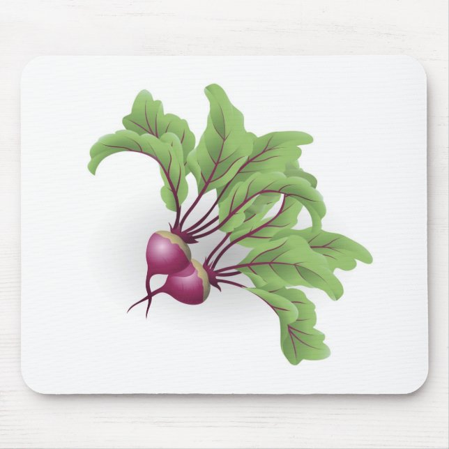 Beetroot illustration mouse pad (Front)