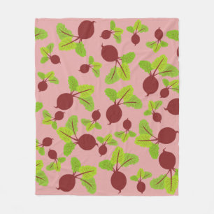 Beetroot Pattern Fleece Blanket