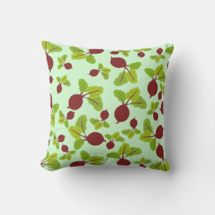 Beetroot Pattern Throw Pillow