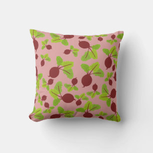 Beetroot Pattern Throw Pillow