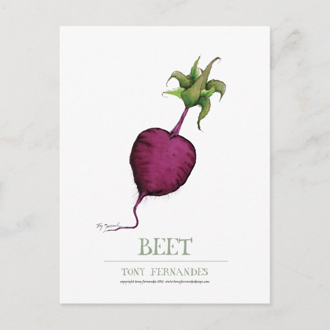 beetroot, tony fernandes postcard (Front)