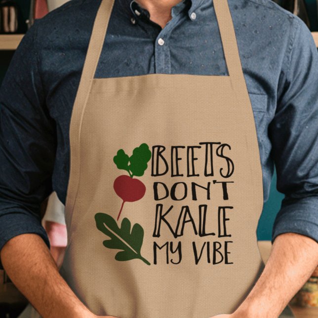 Beets Don't Kale My Vibe Standard Apron (Creator Uploaded)