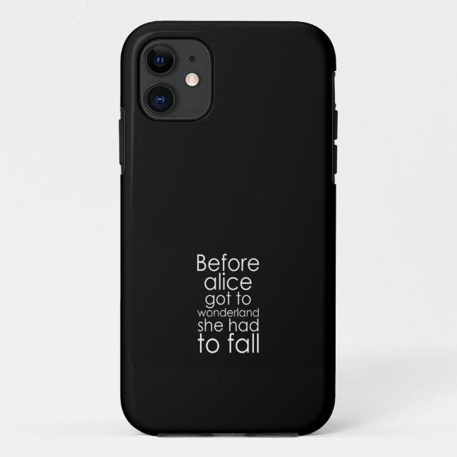 before alice got to wonderland she had to fall Case-Mate iPhone case (Back)