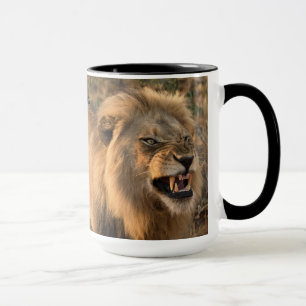 Before and After Coffee LION Personalize Name Tall Mug