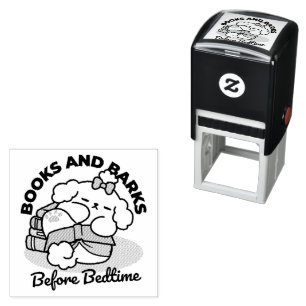 Before Bedtime with My Pup – Book and Dog Lover  Self-inking Stamp