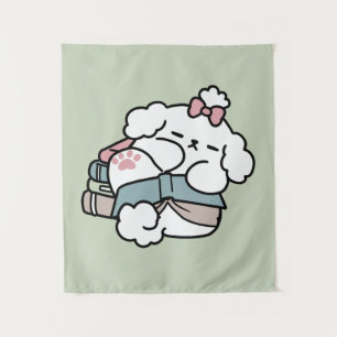 Before Bedtime with My Pup – Book and Dog Lover  Tapestry