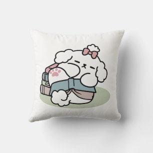 Before Bedtime with My Pup – Book and Dog Lover Throw Pillow