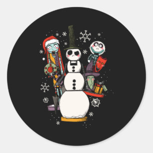 Before Christmas Nutcracker Trio Classic Round Sticker