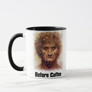 Before Coffee After Coffee - Da Vinci Mona Lisa Mug