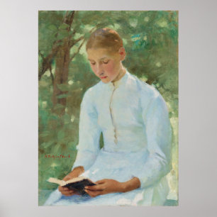 Before Confirmation by Helene Schjerfbeck  Poster