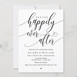 Before Happily Ever After, Rehearsal Dinner Invit Invitation