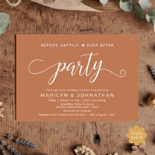 Before Happily Ever After Rehearsal Dinner Party Invitation