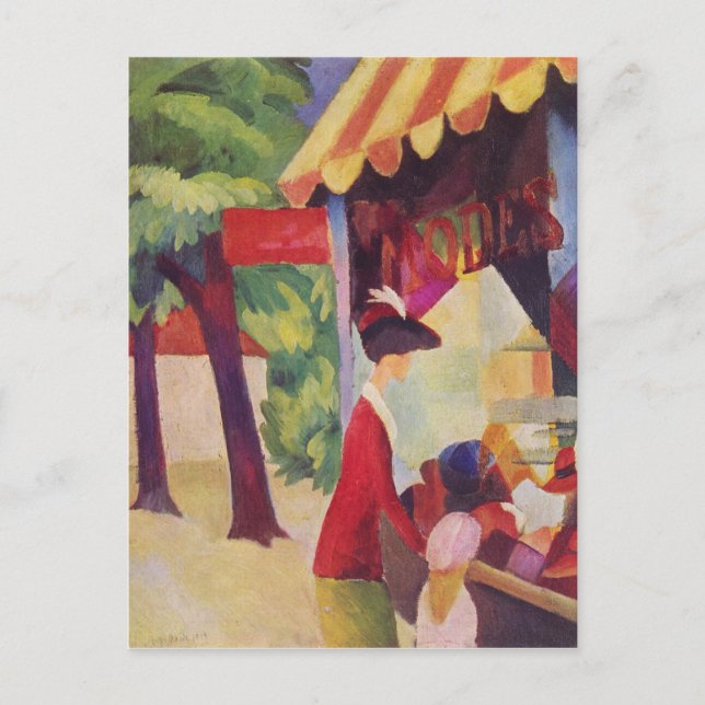 Before Hutladen  by Macke Postcard (Front)