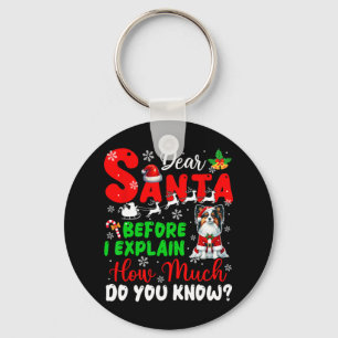 Before I Explain How Much You Know Xmas Papillon O Keychain