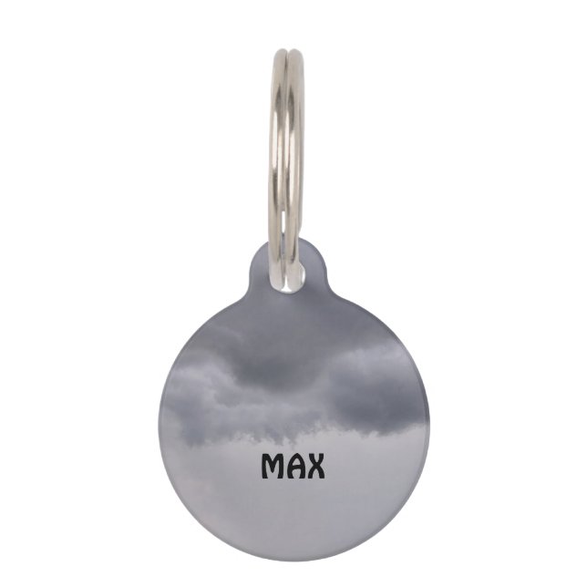 Before storm Round Pet Tag (Front)