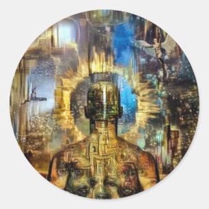 Before the Gates of Heaven Classic Round Sticker