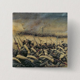 Before the Offensive, 1877-78 2 Inch Square Button