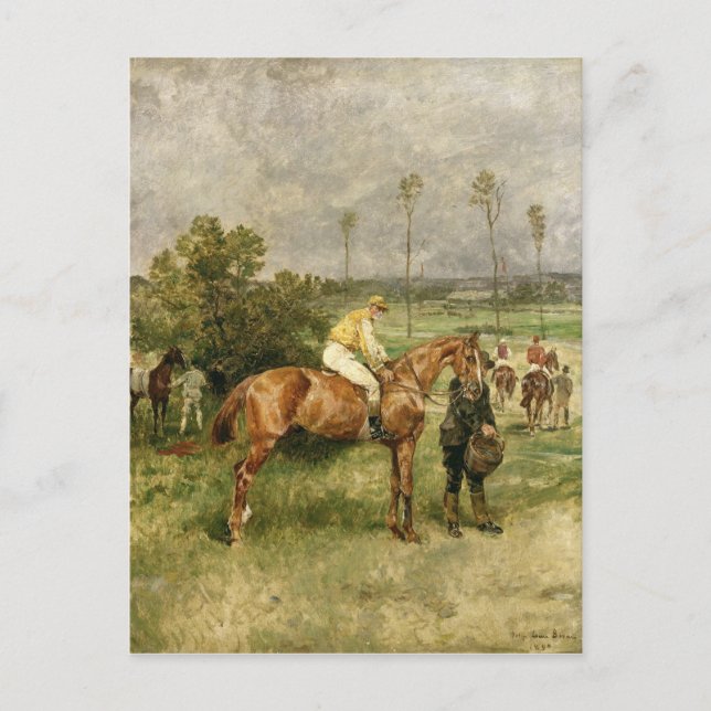 Before the Start, 1890 Postcard (Front)