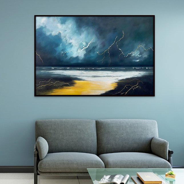 Before The Storm – Abstract Seascape Canvas Print (Before The Storm – Abstract Seascape)
