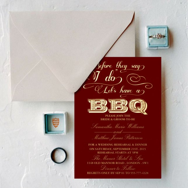 Before They Say I Do, Lets Have A BBQ! Wedding (Creator Uploaded)