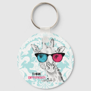 beFragrant Think Different Button Keychain