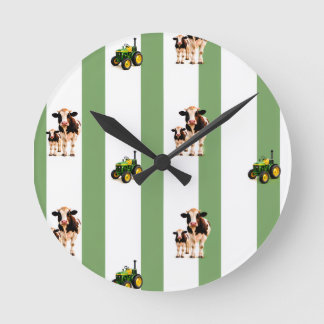 befuddle boving and tractor round clock