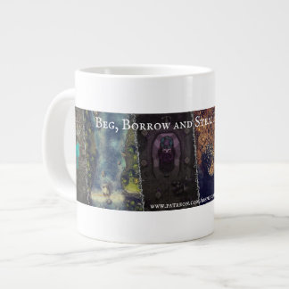 Beg, Borrow and Steal Banner Large Coffee Mug