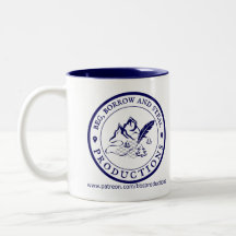Beg, Borrow and Steal Mug (Blue on White)