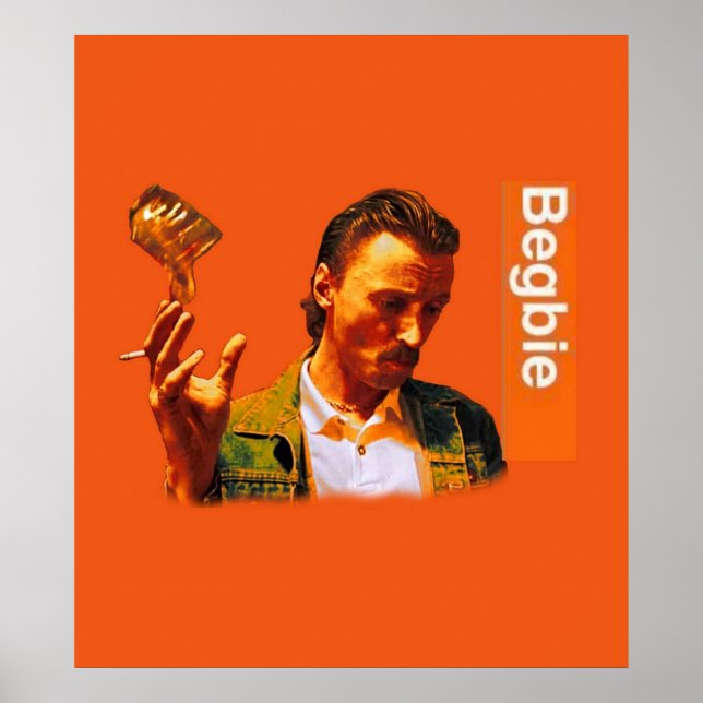 Begbie throws Glass of Beer  Scene from Trainspott Poster (Front)