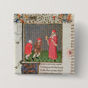 Beggars 2 Inch Square Button