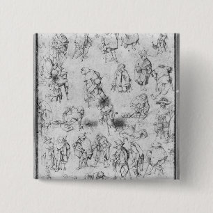 Beggars 2 Inch Square Button