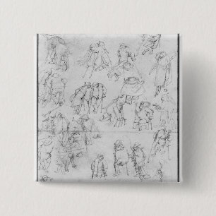 Beggars 2 Inch Square Button