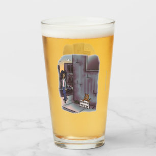 Begging Cat Beer Glass