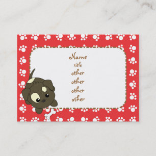 Begging Puppy Paws Business Card