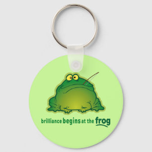 Begin At The Frog Funny Orchestra Joke Keychain